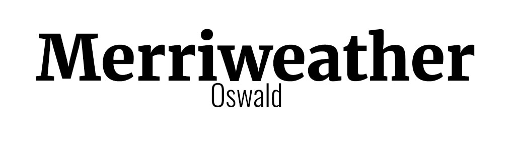 Merriweather with Oswald font pairing